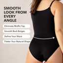 SHAPERMINT Bodysuit Women Shapewear - Tummy Control Body Suit for Women - Seamless Compression Slimming Shaping Bodysuit (Black,Small)