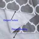 Heavy Duty Vinyl Tablecloth with Flannel Backing Waterproof Oil-Proof Plastic Table Cloth Stain-Resistant Wipeable Rectangle or Square Table Cover for Indoor and Outdoor (Quatrefoil,52x70 Inch)