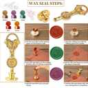 NC Feather Quill Pen Set - Calligraphy Ink Set, Dip Pen, Valentine's Day Gift, Holiday Ideal (Green)