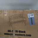 FDW | 50" Outdoor Garden Bench | Black | 485lbs Load Capacity, Floral Pattern