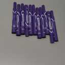 Avery Marks A Lot Permanent Markers, Large Desk-Style Size, Chisel Tip, Water and Wear Resistant, 12 Purple Markers (08884)