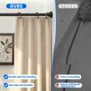 Black Shower Curtain Rod 24-40 Inch Integration Tension Curtain Rod, Load 44LBS No Splice 304 Stainless Steel Adjustable Spring Heavy Duty Tension Rods for Bathroom Windows No Drill Non Slip