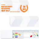40 PCS Nameplate Pocket Adhesive Desk Nameplates Name Tag Pocket 18.9 x 4.7 Inch(Thickness:7 mils)