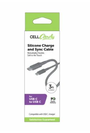 CellCandy USB C to C Cable Black
