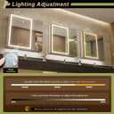 30*28 inch Two-door Aluminum LED Lighted Bathroom Medicine Mirror Cabinet, 28"L x 20"W