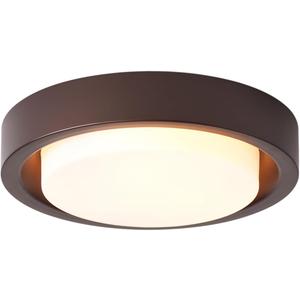 MIAOMEIO 16 Inch Flush Mount Ceiling Light,3-Lights Oil Rubbed Bronze Finish with Frosted Glass Shade,Round Ceiling Light Fixture for Bedroom Livingroom Kitchen