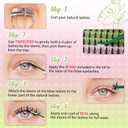 KEYYOU Fairy Lash Clusters 144Pcs D Curl Manga Lash Extension Eyelash Extension Wispy Natural Invisible Band Lash with Waterproof DIY Lash Extension at Home(Fairy-D-8-18MIX)