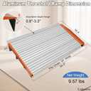 LIEKUMM 3" Rise Threshold Ramp for Wheelchairs, 34" Wide, 1000 lbs Capacity