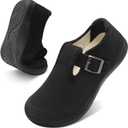 BARERUN Womens Slippers Barefoot Bedroom House Shoes for Women Wide Non-slip Diabetic Orthopedic Neuropathy Swollen Bunions Arthritis Edema Indoor Outdoor Slippers