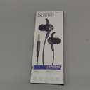 APETOO Wired Ear Buds Sport in-Ear Headphones with Anti Fall/Hurt Wingtips, Mute Mic, Pure Stereo Bass, Noise Isolating Aux 3.5mm Earbuds for iPhone/iPad/Android/Mac/Laptop/PC/Women/Small Ear/School (White-Silver)