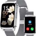 Smart Fitness Watch for Women, Activity Tracker, Calorie Step Counter Pedometer IP68 Waterproof for Android and iPhone (Silver, 1.57)