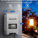 DEWENWILS 200W Low Voltage Landscape Transformer, Outdoor Low Voltage Transformers with Photocell Sensor & Timer, 120V AC to 12V/15V AC Waterproof, Landscape Lighting Transformer for LED Lighting