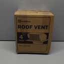 Roof Vent Cap - Hon&Guan Roof Vents 4 Inch Galvanized Steel Bathroom 4 Roof Exhaust Vent for Ventilation System-with Damper, Black