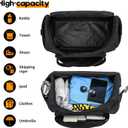 Uarition Gym Bag for Men - 55L Black Durable Large Duffle Bag for Travel, Workout, Fitness & Sport