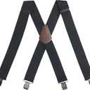 Carhartt Men's A0005520 Rugged Flex® Elastic Two-Tone Suspenders (Elastic (Black))