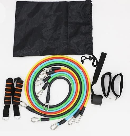 11 Pcs/Set Latex Resistance Bands Cross Fit Training Exercise Yoga Tubes Pull Rope,Rubber Expander Elastic Bands Fitness with Bag