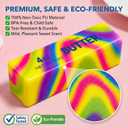 2 x Dreamplay Rainbow Butter Squishy, Slow Rising Squeeze Toy Soft PU Sensory Fidget Toys for Kids and Adults, Realistic Food Shaped Desk Decor and Party Favors