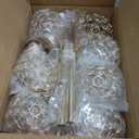 kolnlala 50" Tall Large Elegant Crystal Candelabra  Candlestick Holder Centerpiece for Weddings, Parties & Reception Decoration, Tealight Tray & Gorgeous Floor Candelabra Home Decor(Gold1pc, 7Arm)