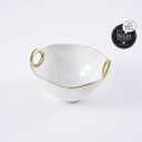 Pampa Bay Medium Bowl (White and Gold)