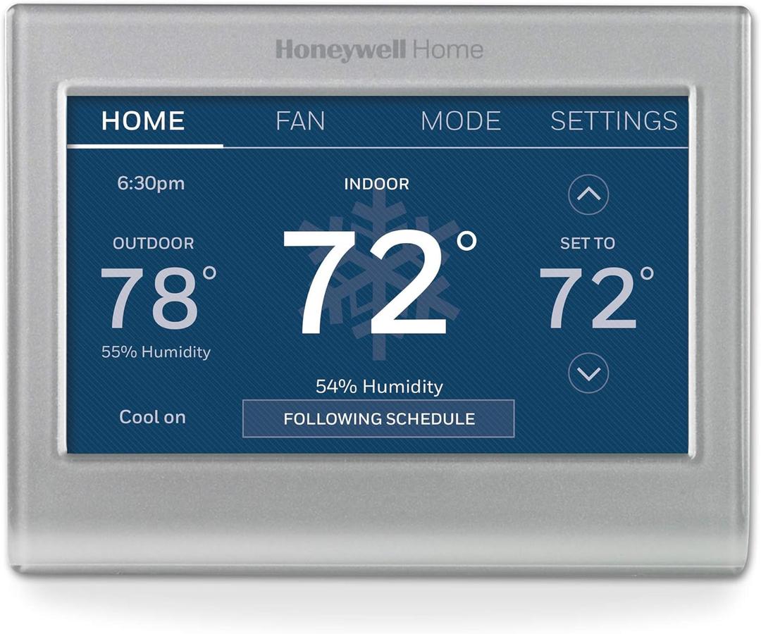 Honeywell Home RTH9585WF1004 Wi-Fi Smart Color Thermostat, 7 Day Programmable, Touch Screen, Energy Star, Alexa Ready, Gray
