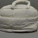 Travel Toiletry Bag Puffy Large Lightweight Cosmetic Makeup Organizer with Handle for Women Accessories Essentials Toiletries Milk White