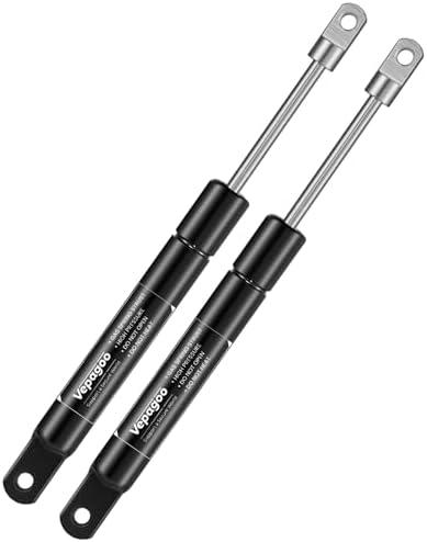 Vepagoo 6 Inch 55Lb/245N Gas Struts Spring Shocks Cabinet Door, 4 mm Hole Connector Mini Lift Supports for Cabinet Furniture Hinged Flip-up Door Storage Toy Tool Boxes, Set of 2