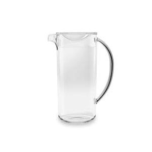 TarHong Tall Round Base Pitcher with Lid - Clear, 91 oz