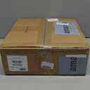 Masupu Drink Table, Round Side Table for Small Spaces, Pedestal Side Table, Small End Table with Metal Base, for Living Room, Bedroom, Bathroom, White Gold