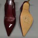 heelchic Slingback Heels for Women Pointed Toe Stiletto Heel Closed Toe Pumps Slip on High Heels 2.95 inch Dress Pumps 7.5