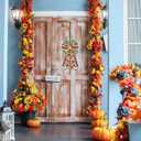 Large Fall Bows for Wreath, Thanksgiving Wreath Bows Green Natural Burlap Bow Autumn Maple Leafs Football Craft Bow Holiday Farmhouse Tree Bows for Front Door Fall Thanksgiving Decorations