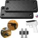 Gun Magnet Mount, 55 lb Rating,Magnetic Gun Holster| Rubber Coated Gun Holder for Handgun, Shotgun, Rifles, Revolvers. Truck, Wall, Desk, Car Holster for Using for Concealment (2PACK)
