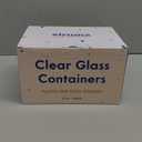 Ziruma Non-Toxic 1.5 cup Glass Food Storage Containers with Lids - Overnight Oats, Plastic Free Meal Prep, Reusable, Airtight, Microwave and Freezer Safe, 4 Pack