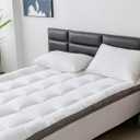 Ultimate Comfort and Cooling: 100% Cotton 2" Thick Twin XL Mattress Topper - Luxurious Softness, Good for Back Pain, Revolutionary Cooling Technology, No-Slip Design, Ideal for Deep Sleep Mattress Pad