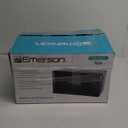 Emerson MW7302B Compact Countertop Microwave Oven with Touch Control, LED Display, 700W, 10 Power Levels, 6 Auto Menus, Glass Turntable and Child Safe Lock, 0.7 Cu., Ft. Black