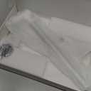 Hair Dryer Stand with 360 Rotating Head, Hands Free, Large Hook,Heavy Duty Base, Adjustable Height, TPU Padded Clip, Aluminum Alloy Holder for Home or Salon (White)