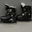 Lake Placid Boys Nitro 8.8 Adjustable Ice Skates (Small (11-13), Grey)