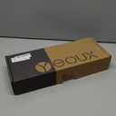 Desktop Black Glass Dry Erase Board with Wood Organizers for Small Office Supplies, Desk Whiteboard with Drawer for Home Office Cubicle, Accessories Included, Yeoux