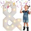 3FT Marquee Light Up Letters, Large Marquee Letters, Mosaic Balloon Frame Letter Big Letter For Engagement Wedding Decorations Birthday Party Backdrop Decor, Balloon Arch Kit Sign 