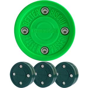 Better Biscuit 4 Pack - 1 Passer and 3 Shooter, Green/Dark Green