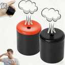 XUEVORIY Pooter Fart Machines Fart Prank Toy Noise Maker Sounds Machine Toy Funny Joke Toys for Funny Gag Party Birthday Joke Favors (Black+red2pcs)