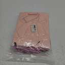 12 Pcs Pink Ribbon Bow Gift Bags with Handles, Plaid Kraft Paper Bags for Coquette-Style Birthday Party Favors, Baby Shower, Wedding, Girls Tea Party, Cute Pink Goodie Bag Bulk for Treats and Gifts