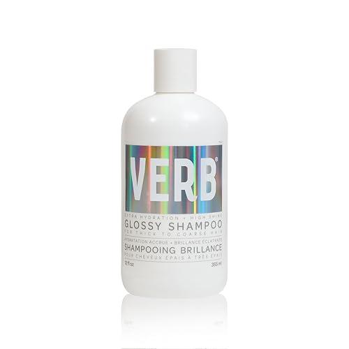 VERB Glossy Shampoo, 12 fl oz – Cleanses + Adds High Shine for Thick to Coarse Hair – Vegan, No Parabens or Harmful Sulfates
