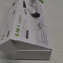 Leebein Electric Spin Scrubber, Cordless Cleaning Brush with 8 Replaceable Brush Heads, Tub and Floor Tile 360 Power Scrubber Dual Speed with Adjustable & Detachable Handle for Bathroom Kitchen Car (White)