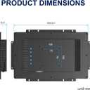 FHD Industrial Touch Monitor, 13.3 Inch Open Frame Touch Screen Display, 10-Point Capacitive Touch Monitor, VESA & Open-Frame Bracket Mounting for Kiosk and Mounting