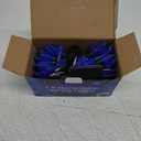 WATERGLIDE C6 Christmas Lights, 33ft 100 LED Faceted String Lights Green Wire Fairy Lights with 29V Safe Adaptor, 8 Lighting Mode, Waterproof for Indoor Outdoor Patio Xmas Tree Party Decor, Blue