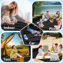 Car Air Mattress, Inflatable Bed Compatible with Tesla Model Y Mattress for SUV Truck RV Van Backseat Trunk, 6.4 ft Portable & Foldable Car AirBed Sleeping Pad for Tent Travel Camping Essentials Black