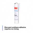 3M 08609 Window-Weld Super Fast Urethane Windshield Adhesive, High-Strength Fast-Curing One-Part Auto Glass Sealant, 10.5 fl oz (310 mL) Cartridge, Black