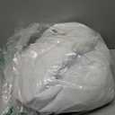 White Table Skirt for Rectangle Tables 14FT Chiffon Sheer Tablecloth for Birthday Party Sweetheart Cake Table Decoration