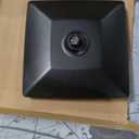 ELLO&ALLO Matte Black Bathroom Shower Faucet Set with Valve, Rainfall Shower Head with Handheld Combo, Size: Without Tub