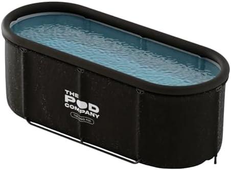 The Long Pod - Extra-Large Portable Ice Bath Tub for Recovery & Wellness - Collapsible Design with Thermal Lid - Full-Body Stretch-Out Soaks - Water Chiller Compatible - 126 Gallons - The Pod Company